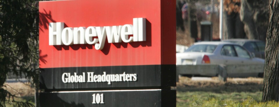 The Honeywell International sign sits outside of its The Honeywell International sign sits outside of its